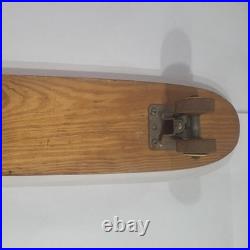RARE Vintage Antique Wood Wooden Sidewalk Skateboard Surfboard Hawaiian Surf