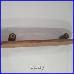 RARE Vintage Antique Wood Wooden Sidewalk Skateboard Surfboard Hawaiian Surf