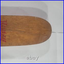 RARE Vintage Antique Wood Wooden Sidewalk Skateboard Surfboard Hawaiian Surf