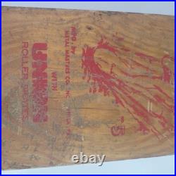 RARE Vintage Antique Wood Wooden Sidewalk Skateboard Surfboard Hawaiian Surf