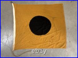 RARE Vintage Original 1960s California SURFING No Surf BLACK BALL Beach FLAG