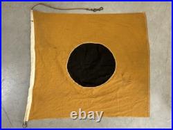 RARE Vintage Original 1960s California SURFING No Surf BLACK BALL Beach FLAG