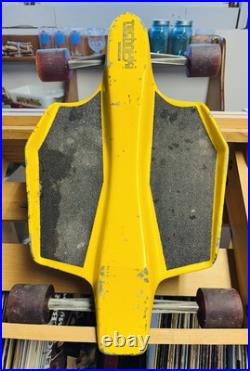 RARE Vintage Techni-Ski Street Ski Skiing Skate Board Magnesium Skateboard Metal