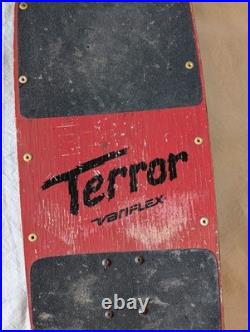 RARE Vintage Variflex Concave Terror Skateboard Original 1980's Collectors Grail