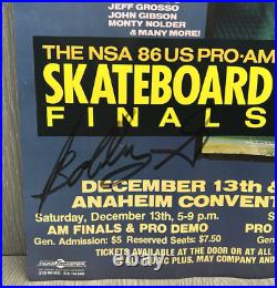 RARE Vision Street Wear 1986 Holiday Havoc Poster Skateboarding Anaheim SIGNED