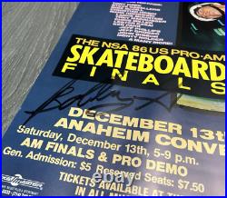 RARE Vision Street Wear 1986 Holiday Havoc Poster Skateboarding Anaheim SIGNED