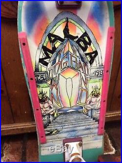 Rare 1987 Micke Alba (Malba) Temple Dogtown Skateboard very hard to find