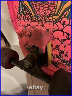 Rare 80's Vintage Nash Redline Executioner Skateboard Orange Dragon Wall Art
