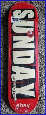 Rare Baker Skateboards X Sunday BMX Skateboard Deck Blue Top 8.25 X 31.875