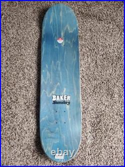 Rare Baker Skateboards X Sunday BMX Skateboard Deck Blue Top 8.25 X 31.875