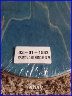 Rare Baker Skateboards X Sunday BMX Skateboard Deck Blue Top 8.25 X 31.875