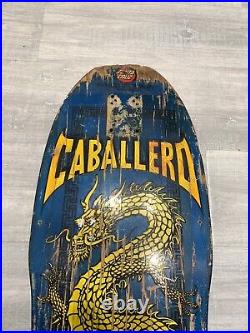 Rare Cobalt Blue Steve Caballero Vintage Powell Peralta skateboard Full Dragon