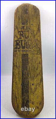 Rare Early Skate Board The Jr Bun Buster By Cooley Metal Wheels (t152)