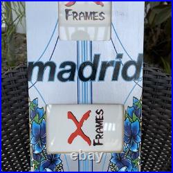 Rare Madrid Skateboard/Longboard Picture Frame 36 x 8 Hawaii Hibiscus Graphics