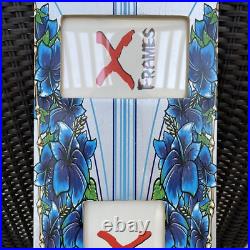 Rare Madrid Skateboard/Longboard Picture Frame 36 x 8 Hawaii Hibiscus Graphics