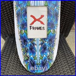 Rare Madrid Skateboard/Longboard Picture Frame 36 x 8 Hawaii Hibiscus Graphics