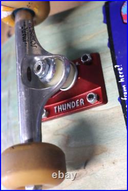 Rare Marc Johnson Personal Used Skateboard Thunder Trucks Polar Where Do We Go