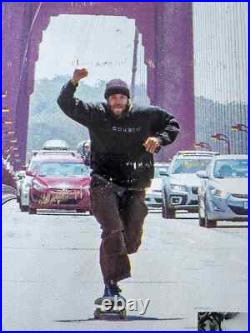 Rare Miles Silvas Signed Skateboard Ridden by Miles San Francisco Bridge