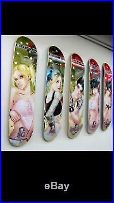 Rare Six Suicide Girls Skateboard Decks Lowered Limited Time