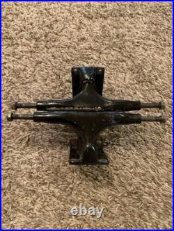 Rare Vintage 1980's RANNALLI Skateboard Trucks 9 Axle, Black Rare Vintage 1980's RANNALLI Skateboard Trucks 9 Axle, Black