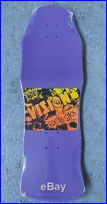 Rare Vintage 80s Vision PSYCHO STICK NOS Reissue skateboard Gonz Mad Purple Alva