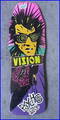 Rare Vintage 80s Vision PSYCHO STICK NOS Reissue skateboard Gonz Mad Purple Alva