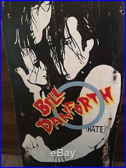 Rare Vintage Madrid Bill Danforth 1985 Misfits Skateboard Deck Hate