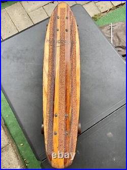 Rare Vintage Maherajah Skateboard All Original Beautiful Exotic Wood Deck