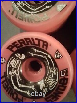 Rare Vintage NOS Powell Peralta G Bones skateboard Wheels 64mm 90A Pink