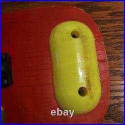 Rare Vintage Skateboard Adventure Man Rambo 80s Red Yellow Retro Old School