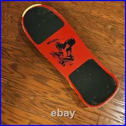 Rare Vintage Skateboard Adventure Man Rambo 80s Red Yellow Retro Old School