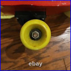 Rare Vintage Skateboard Adventure Man Rambo 80s Red Yellow Retro Old School
