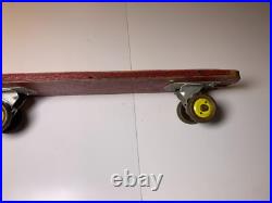 Rare Vintage Wood Wooden Skateboard Fleetwing DOLPHIN Metal Wheels Street Surf