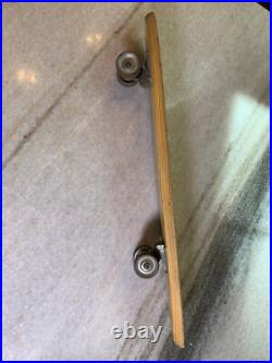 Rare Vintage Wood Wooden Skateboard Metal Wheels Striped Cat Lion Tiger Cheetah