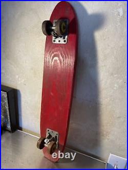 Rare Vintage skateboard Fli-Back Skate Racer #11 1960's 26 High Point NC