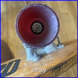 Rare antique handmade wooden skateboard 50s-1960's Trucks California Old Skool Rare antique handmade wooden skateboard 50s-1960's Trucks California Old Skool