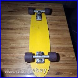 Rare vintage Fiberglass & wood skateboard Targa wheels CALIFORNIA SLALOM trucks