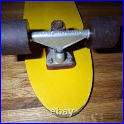 Rare vintage Fiberglass & wood skateboard Targa wheels CALIFORNIA SLALOM trucks