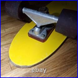 Rare vintage Fiberglass & wood skateboard Targa wheels CALIFORNIA SLALOM trucks