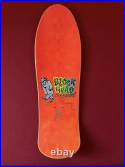 Reissue Blockhead Streetstyle Skateboard Vintage Deck Old School Rare NOS 80s