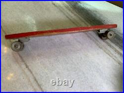 Rinky Dink Surf Board Vintage Metal Steel Wheels Skateboard Wood Wooden