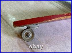 Rinky Dink Surf Board Vintage Metal Steel Wheels Skateboard Wood Wooden