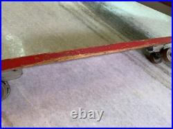 Rinky Dink Surf Board Vintage Metal Steel Wheels Skateboard Wood Wooden
