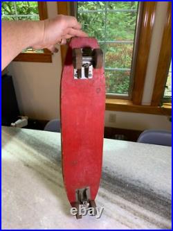 Rinky Dink Surf Board Vintage Metal Steel Wheels Skateboard Wood Wooden