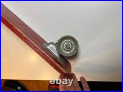 Roller Derby Surf Board Vintage Steel Metal Wheels Skateboard Wood Illinois