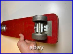 Roller Derby Surf Board Vintage Steel Metal Wheels Skateboard Wood Illinois