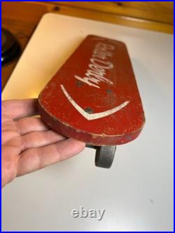 Roller Derby Surf Board Vintage Steel Metal Wheels Skateboard Wood Illinois