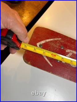 Roller Derby Surf Board Vintage Steel Metal Wheels Skateboard Wood Illinois