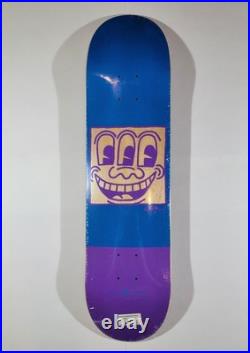 SEALED Keith Haring X Alien Workshop Skate Deck 8 TV FACE 2 Blue & Purple New