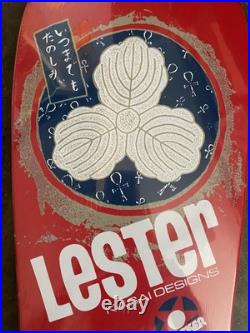 SIGNED Tracker Lester Kasai Oak Leaf Skateboard deck ALVA, HOSOI, SIMS